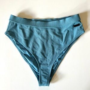 Gymshark High-waisted Bikini Bottom Sz L Light Blue